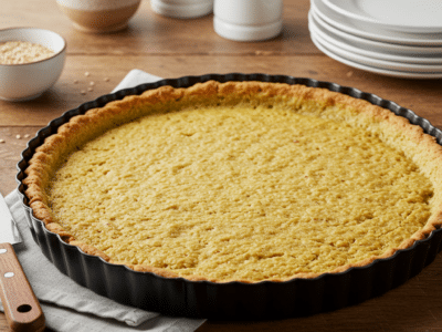Pâte à tarte sans œuf et sans gluten