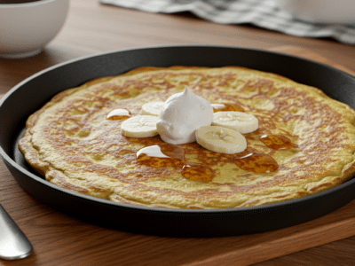 Pancake sans œuf pour régime équilibré