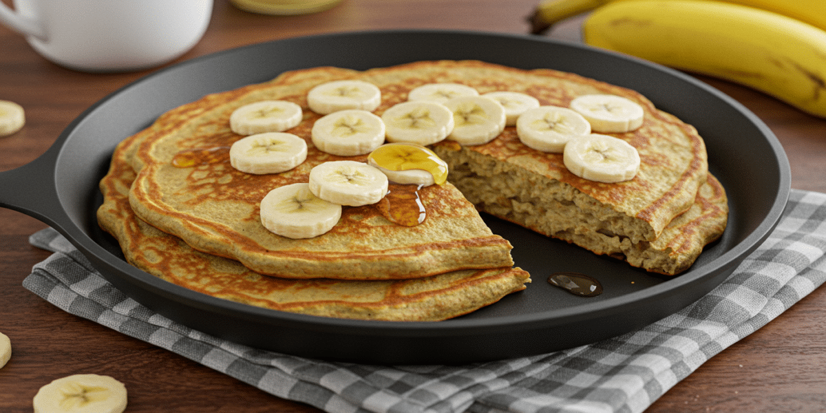 Pancakes Sans Œuf Healthy à la Banane et Farine d&rsquo;Avoine