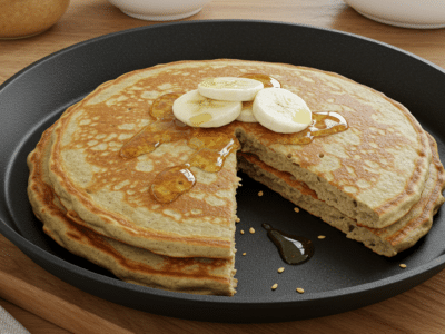Pancakes Sans Œuf et Sans Levure Chimique