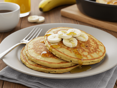 Pancakes moelleux sans œuf ni banane