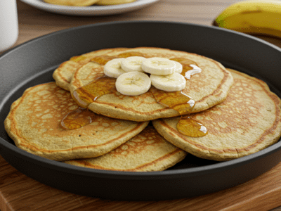 Pancakes sans œuf, sans levure, ni banane