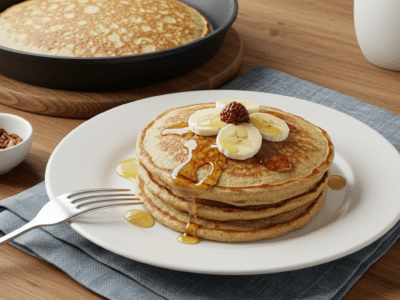 Pancakes sans œuf au lait d&rsquo;amande