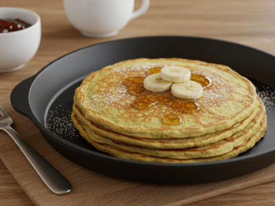 Pancakes sans œuf au yaourt moelleux