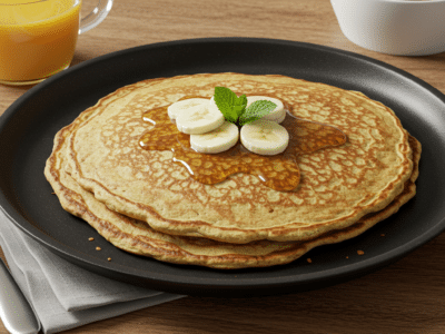 Pancakes sans œuf aux flocons d&rsquo;avoine