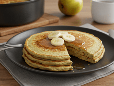 Pancakes sans œuf et sans lait, moelleux et légers