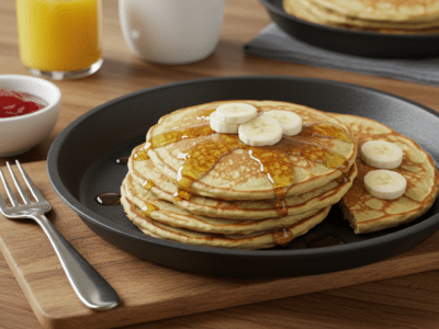 Pancakes sans œuf faciles et moelleux