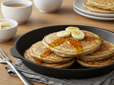 Pancakes sans œuf légers