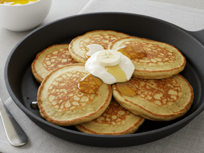 Pancakes sans œuf ni beurre moelleux et légers