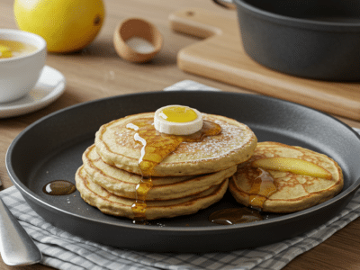 Pancakes sans œuf ni levure, moelleux et légers