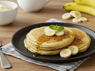 Pancakes sans œuf pour bébé, moelleux et doux