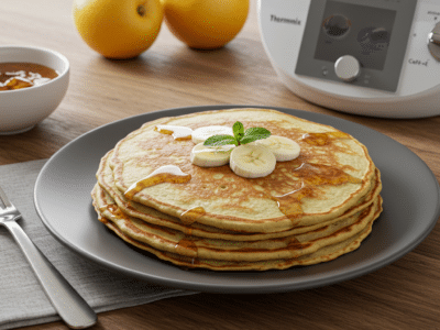 Pancakes sans œuf réalisés au Thermomix