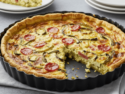 Quiche Lorraine sans œuf – Recette savoureuse et végétalienne
