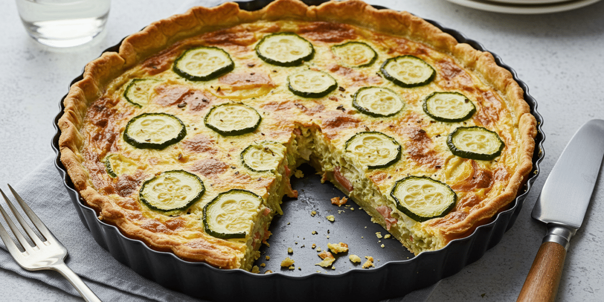 Quiche sans œuf à la pâte feuilletée