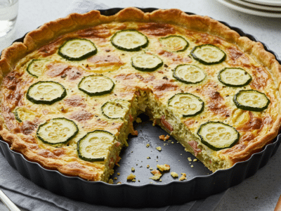 Quiche sans œuf à la pâte feuilletée