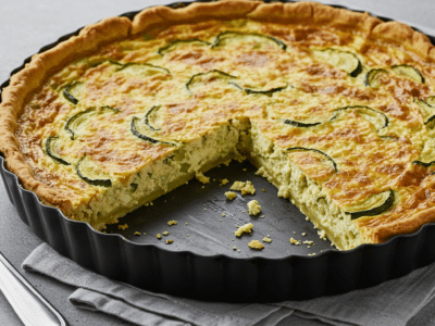 Quiche sans œuf à pâte brisée maison