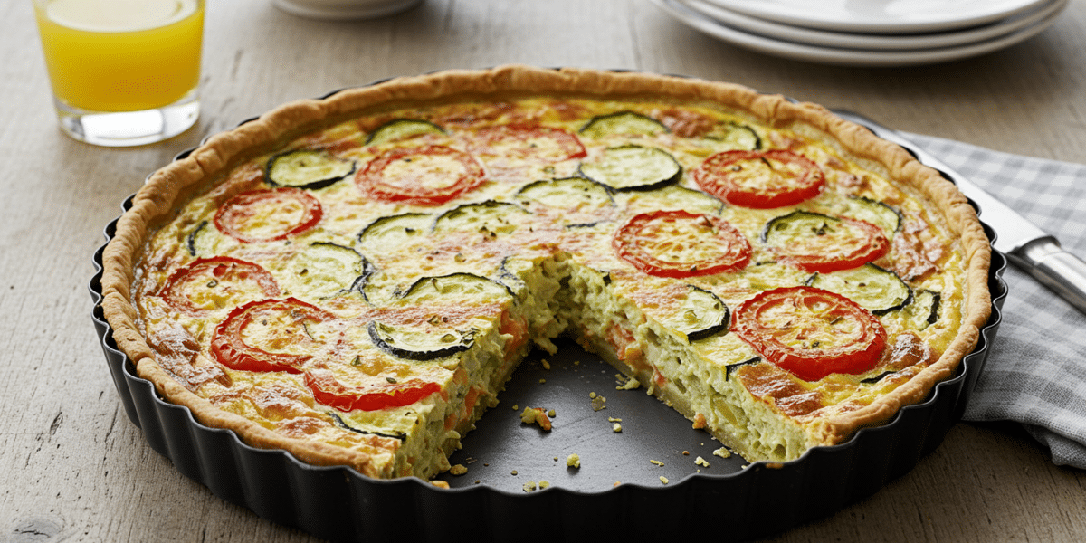 Quiche sans œuf, sans pâte et sans lait
