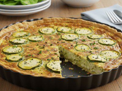 Quiche sans œuf au fromage de chèvre