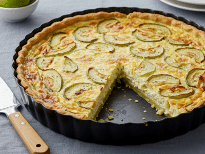 Quiche sans œuf aux poireaux délicieuse et légère