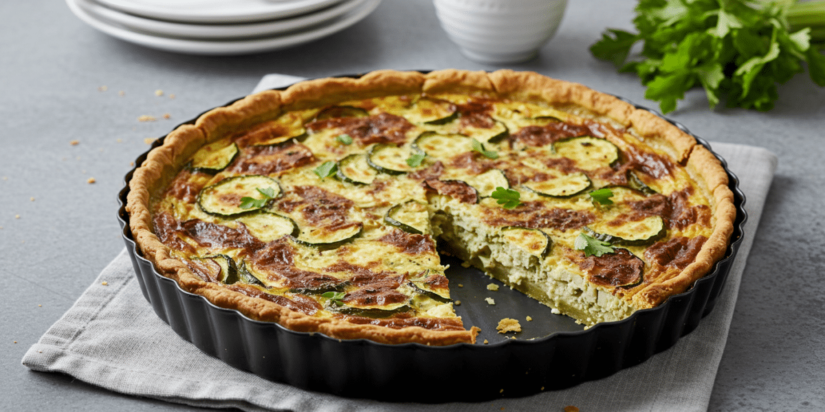 Quiche sans œuf avec pâte brisée maison