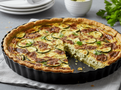 Quiche sans œuf avec pâte brisée maison