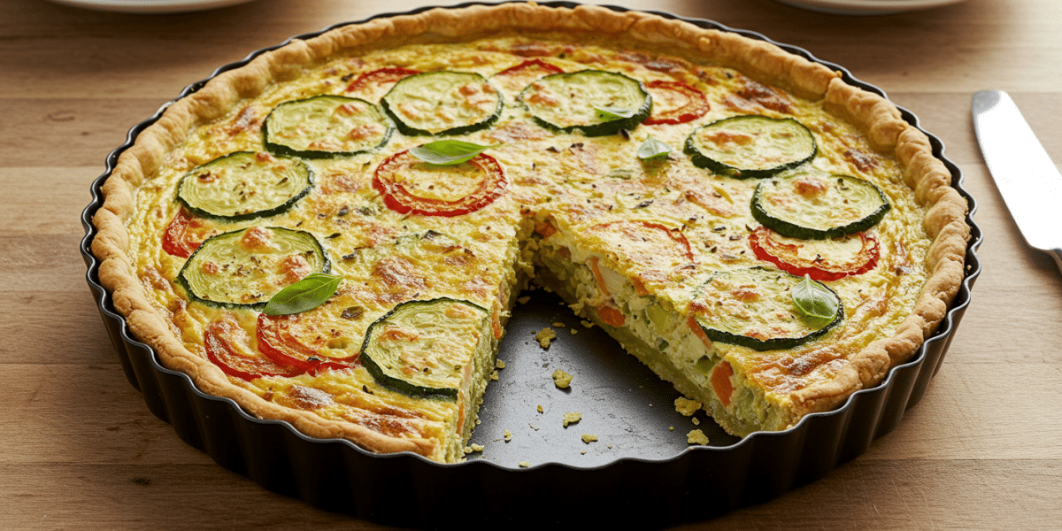 Quiche sans œuf et sans crème végétalienne