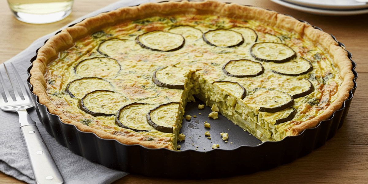 Quiche sans œuf et sans pâte aux légumes