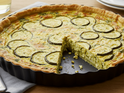 Quiche sans œuf et sans pâte aux légumes