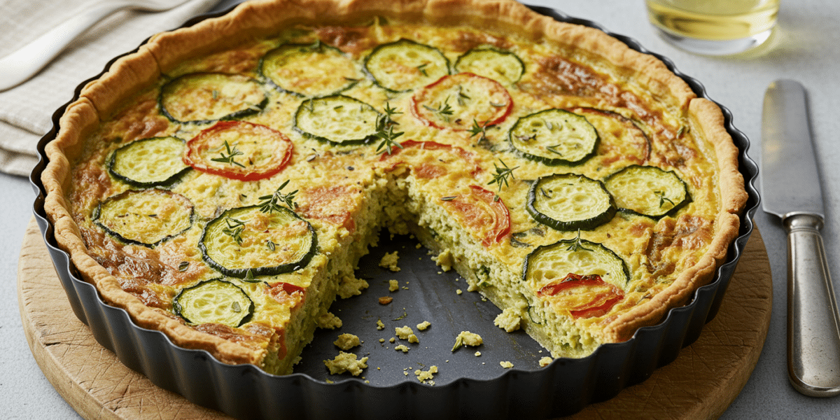 Quiche sans œuf ni crème végétalienne