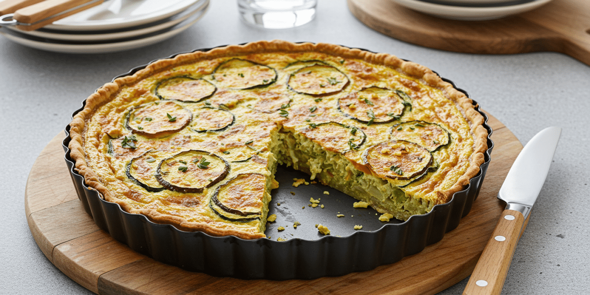 Quiche végétalienne sans œuf, sans crème et sans pâte