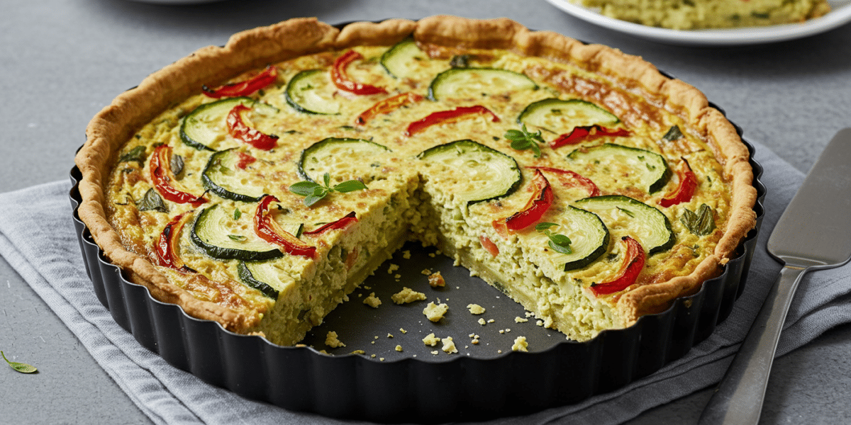 Quiche végétalienne sans œuf ni crème