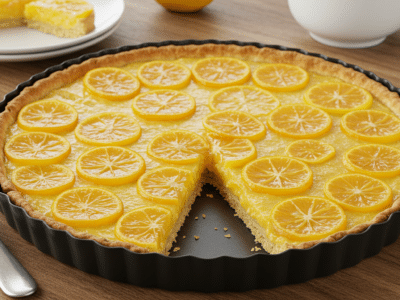 Tarte au citron sans œuf facile