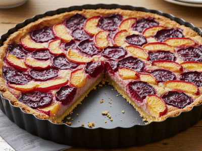 Tarte aux fruits sans œuf facile