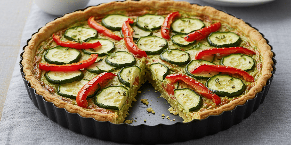 Tarte aux légumes sans œuf ni crème