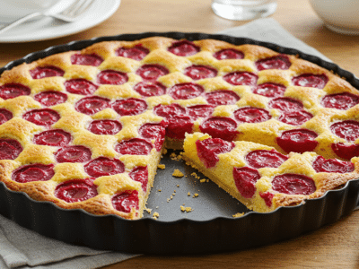 Tarte aux mirabelles sans œuf, pâte maison croustillante