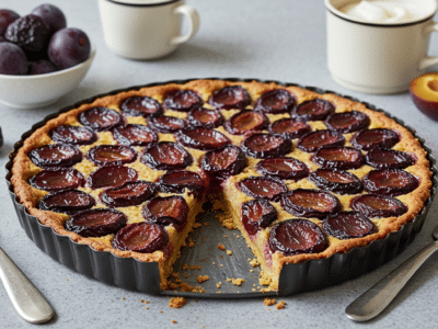 Tarte aux prunes sans œuf – une recette savoureuse et fruitée