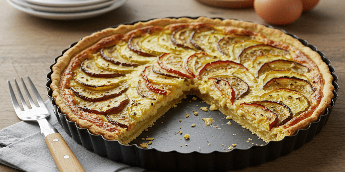 Tarte sans œuf à pâte brisée maison