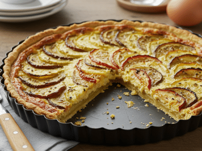Tarte sans œuf à pâte brisée maison