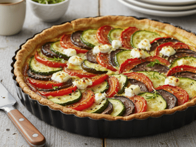 Tarte sans œuf avec pâte feuilletée