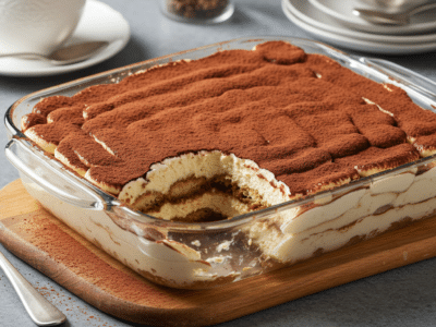 Tiramisu Vegan Sans Œuf au Tofu Soja