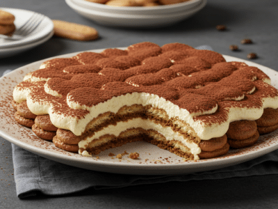Tiramisu sans œuf en poudre, une version légère et savoureuse