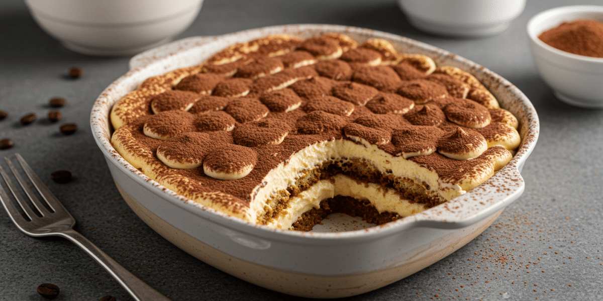Tiramisu sans œuf et sans crème – Dessert italien léger et savoureux