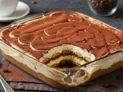 Tiramisu sans œuf onctueux – Dessert italien crémeux et léger