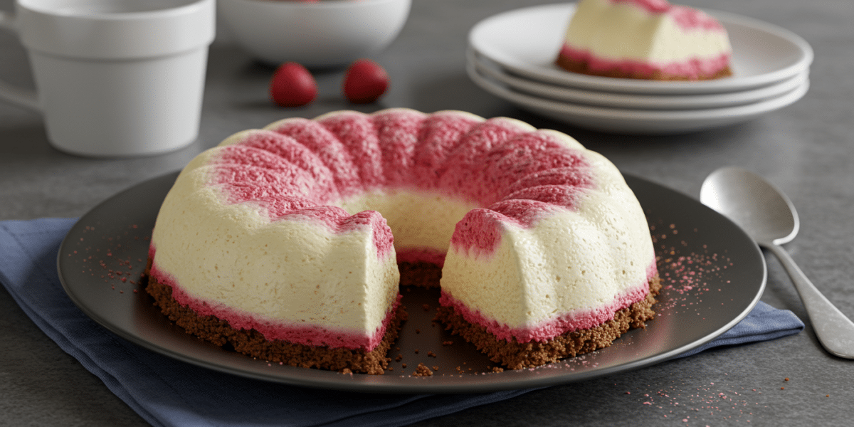 Bavarois sans lactose à la vanille et fruits rouges