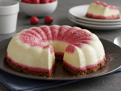Bavarois sans lactose à la vanille et fruits rouges