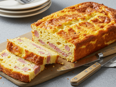 Cake au jambon et gruyère sans lait