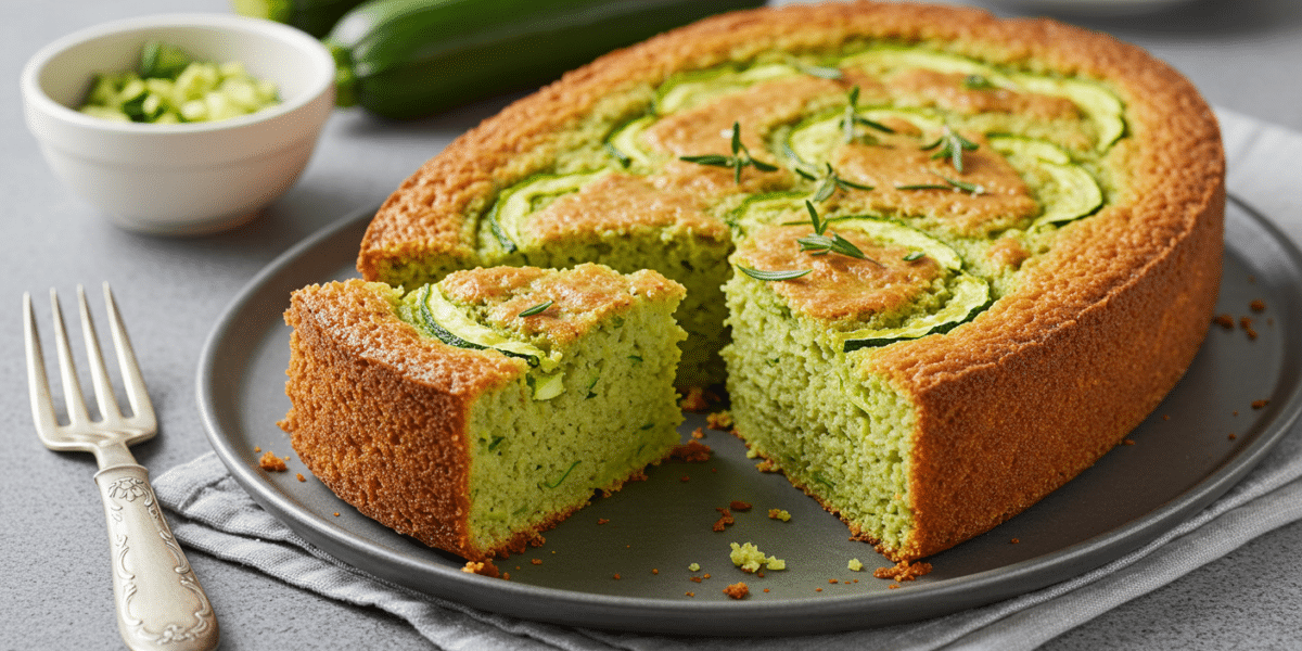 Cake moelleux à la courgette sans lactose