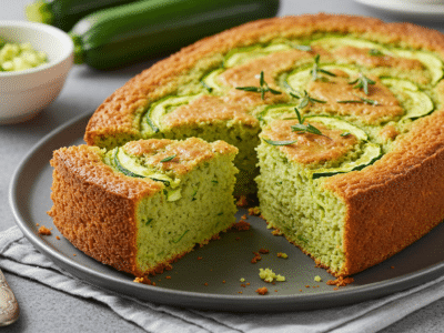 Cake moelleux à la courgette sans lactose