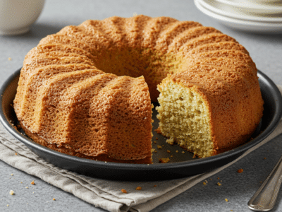 Cake moelleux sans gluten, sans lait et sans œuf