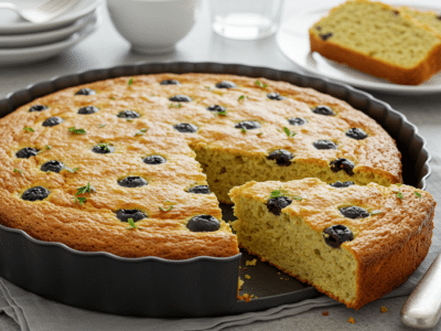 Cake salé aux olives sans lactose